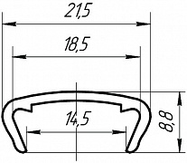 Размеры жесткого профиля C16